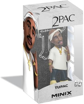 MINIX Bandai Figura de colección 12 cm, Tupac, Coleccionables para Exhibición, Idea de Regalo, Juguetes para Niños y Adultos, Fans De Música (MN20362)