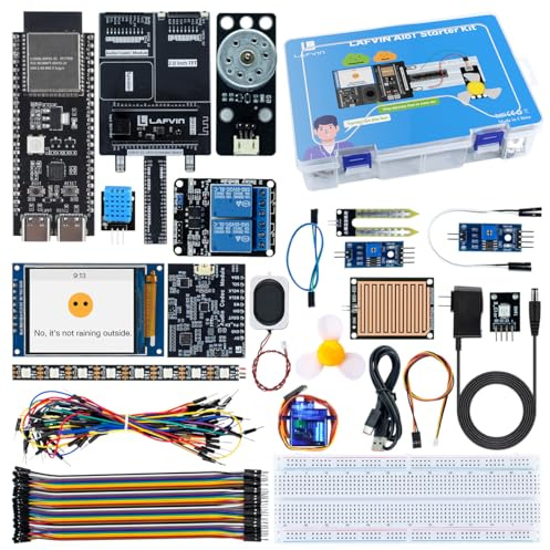 LAFVIN AIoT Kit de démarrage pour ESP32-S3 avec tutoriel sur l'interaction IA et IoT Compatible avec Arduino IDE