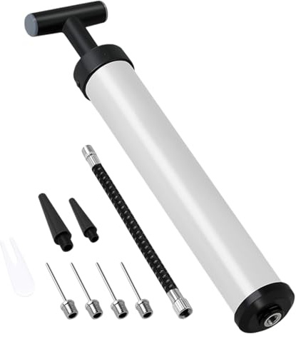 Dcfbkl Pompe per palloni sportivi con ugello ad ago Tubi di estensione Push & Pull Sistemi di gonfiaggio per pallavolo Pallacanestro Pompe ad aria portatili Gonfiatore
