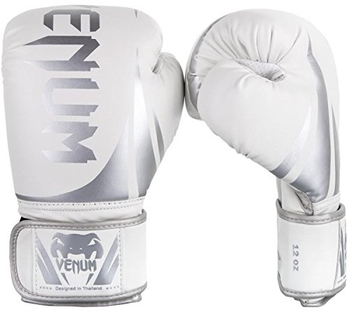 Venum Challenger 2.0 Boxing Gloves - White/Silver - 16-Ounce