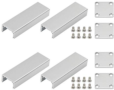 Unxuey 2pcs Project Box Waterproof Junction Box Drawing Aluminum Case Electronic Instrument Enclosure for DIY Circuit Board PCB Power Amplifier Case 25x25x80mm (WxHxL)