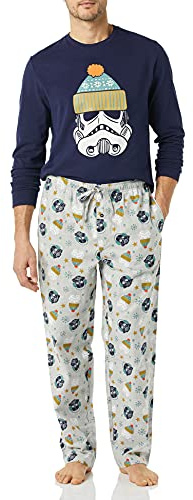 Amazon Essentials Disney | Marvel | Star Wars Ensembles de Pyjama en Flanelle Homme, Star Wars Winter - Mens, S