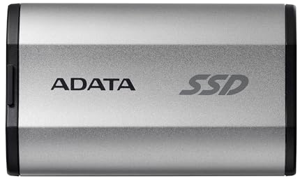 ADATA 2000 GB SD810 External SSD Durable, Silver Grey, SD810-2000G-CSG