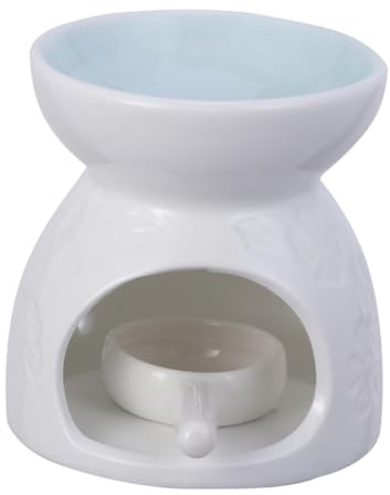 Zerodeko Ceramic Aromatherapy Burner Essential Oil Lamp for Aroma Oil Tea Light Holder Fragrance Diffuser for Study Bedroom Sauna