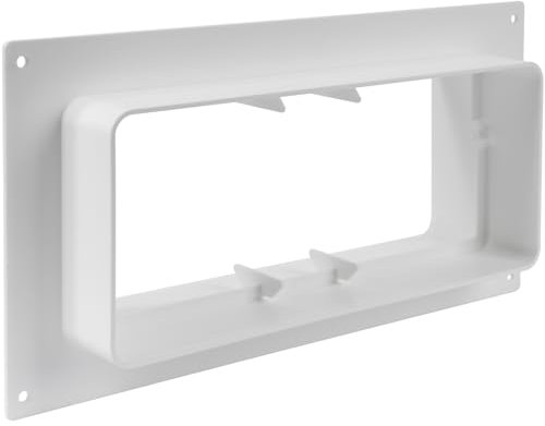 220x90mm Kanalverbinder mit Flansch - Wandflansch für Flachkanäle - Klima, Lüftung, Heizung, Kühlung