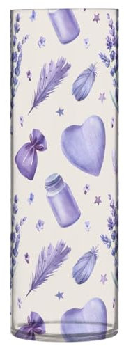 ZRWLUCKY Plastic Flower Pots, Lavender Purple, 30 x 9 cm, Modern Flower Pots for Wedding Home Kitchen Living Room Decoration