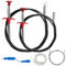 4 Desatascador Tuberias Profesional,60/160cm Cable Desatascador de Tuberías Flexible,Pinza de Garra Limpiador Desague Ducha 4 Garras,Cepillo de Limpieza Espiral para Tuberías WC Desagüe Cocina Baño