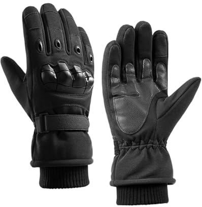 Ronyme Guanti da antiscivolo, guanti da equitazione per ciclismo, outdoor, uomo e donna, Nero