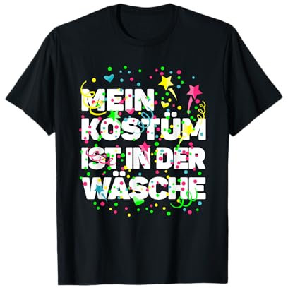 Mein Kostüm Wäsche Karneval Fasching lustiger Kostümersatz T-Shirt