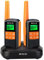 Retevis RT649 Walkie Talkie, IP65 Waterproof License-Free,1200mAh AA Rechargeable Battery,16 Channels 121CTCSS/DCS,VOX Torch Dual watch Walkie Talkies for Outdoor Hiking Camping (Orange, 2 Pcs)