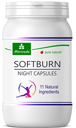 MoriVeda Soft Burn Night, 60 Stück, Stoffwechsel Kapseln für die Nacht mit Vitamin C, L-Tyrosin, L-Carnitin, Vitamin B6, vegan und glutenfrei 60 Stück