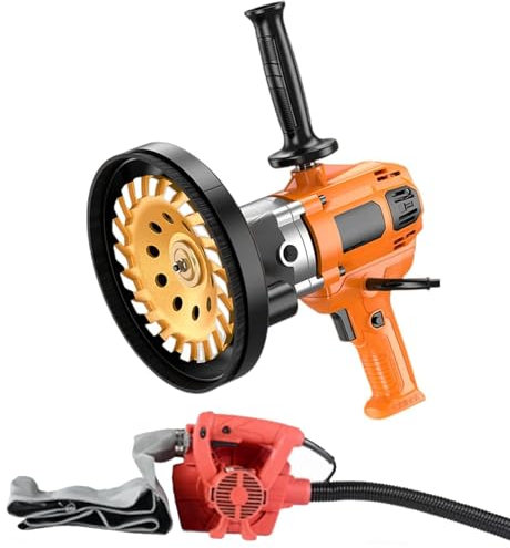 Betongslip - 180 mm - Betongfräs - 4980 W - Med hastighetsregulator och sughuv