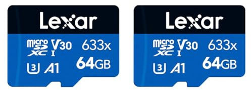 Lexar 633x 64GB Micro SD Card, microSDXC UHS-I Card W/O SD Adapter, microSD Memory Card up to 100MB/s Read, A1, Class 10, U3, V30, TF Card for Smartphones/Tablets/IP Cameras (LMS0633064G-BNNAA)