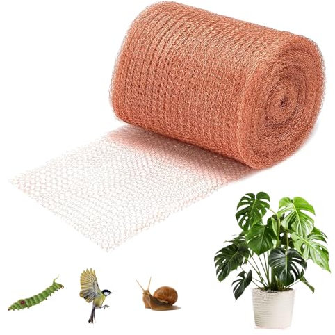 127mm*9 Mètres Cuivre Anti Limace, Filet Cuivre Anti Limace, pour La Protection du Jardin, Les Entrées, La Protection du Jardin, La Lutte Contre Les Nuisibles