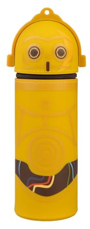 Grupo Erik Mäppchen Star Wars C-3PO 1 Fach - Stift Etui Schule - Federmäppchen Mädchen Schlampermäppchen Jungen Federtasche Star Wars Merch