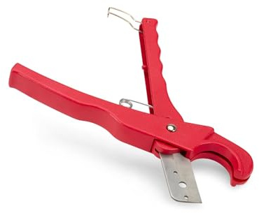 LavaPlumb Plastic Pipe Cutter 6-32mm, PVC PEX MDPE Tube Cutter, Plumbing | Toughened Steel Blade Cuts Clean Without Crushing, Metal Body with Safety Latch, Also Suits PPR and PB