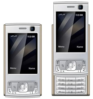 VBESTLIFE Teléfono Deslizante Desbloqueado, Teléfono Móvil 2G gsm con Pantalla de 2.0 Pulgadas, 1000 MAh, Altavoz Fuerte, Doble SIM, Reproductor de Música, Bluetooth, para Niños de la (Gold)