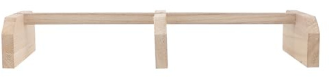 Holibanna Support Perchoir à Poulets en Bois Naturel pour Oiseaux Robuste Barre de Perchoir en Bois, Fournitures pour Animaux de Compagnie, Adapté pour Poulets et Oiseaux en Intérieur