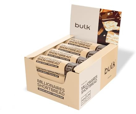 Bulk Macro Munch Protein Bar, Magnificent Millionaires Shortbread, 62 g, Pack of 12, Packaging May Vary