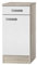 idealShopping GmbH Küchen Unterschrank mit Arbeitsplatte Genf U406-9 in weiß 40 cm