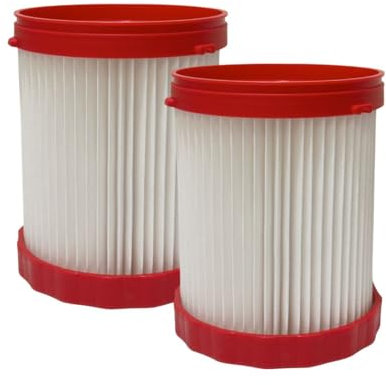 Nispira VF320H HEPA Vacuum Filter Replacement. For BOSCH 18V 2.6-Gallon Wet/Dry Vacuum Cleaner GAS18V-3/GAS18V-10L | Pack of 2