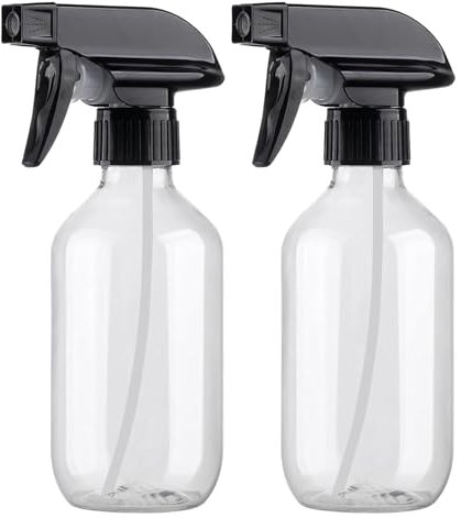 Lot De 2 Bouteille De Pulvérisation 300ml Pulvérisateurs Réutilisable Vide Vaporisateur Pour Plan-tes, Cheveux Et Solutions De Nettoyage, Vaporisateur À Buse Réglable Avce Brumisation/Flux Modes
