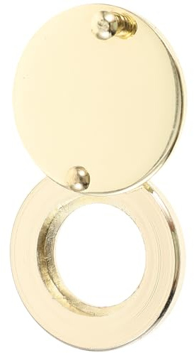 jojofuny Cache-Jonction 16Mm Métal Doré Protection Confidentialité Anti-Regard Sécurité Porte Intérieure Maison Hôtel Bureau Observation Visiteurs