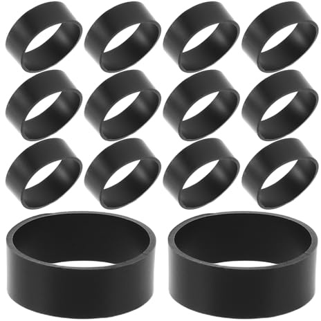 BESPORTBLE Bridas de Silicona para Cables 500 Unidades Reutilizables 12x4x0,6 Mm Bandas Elásticas Antideslizantes para Organización Cables Hogar Oficina Escuela