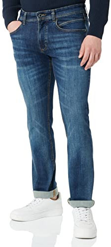 camel active Herren Regular Fit 5-Pocket Jeans aus Baumwolle Blau, menswear-36/32