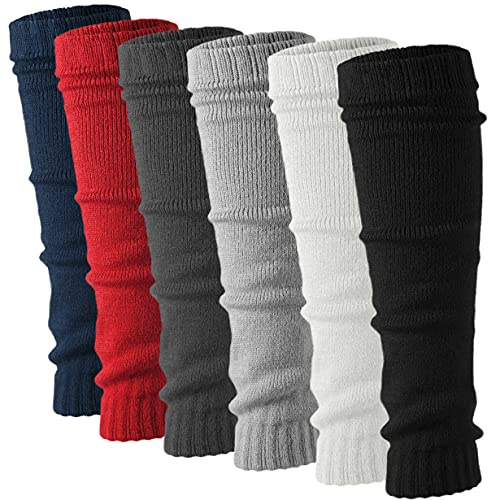 Debra Weitzner Women Leg Warmers Knitted Assorted Boot Socks Winter 6 Pairs