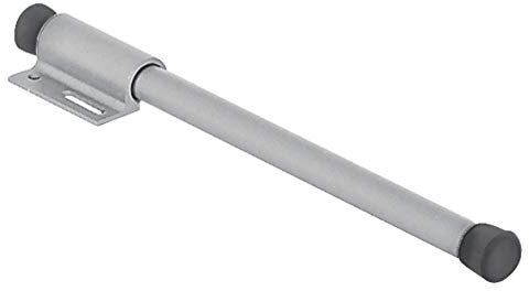 Gedotec Garderobenhalter Kleider-Bügelhalter ausziehbar zum Schrauben auf den Oberboden | Länge 225 mm | Fachboden-Kleiderlüfter Aluminium silber | 1 Stück Kleiderbügel-Halterung für Kleider-Schränke