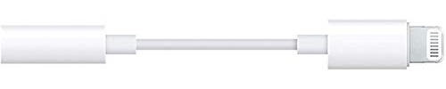 Tec-Digi Kompatibel med iPhone till 3,5 mm hörlursadapter kompatibel med alla iPhones, inklusive 8/8 Plus/X/Xr/Xs/7/7 Plus, stöder iOS 11, 10.3 och mer – vit