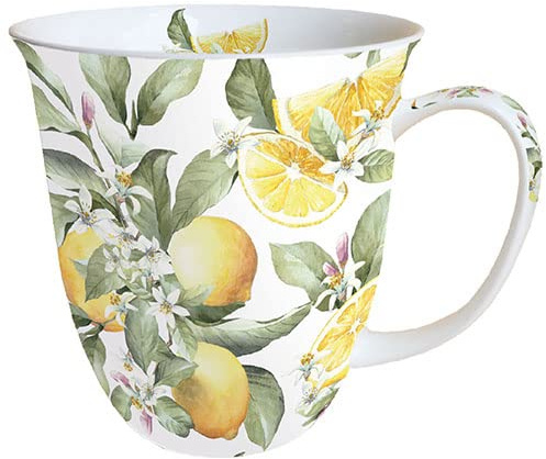 Ambiente mugg mugg tekopp te/kaffemugg ca 0,4 l citrus lemoni
