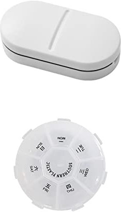 Tagliapillole separatore di pillole portapillole giornaliero portapillole giornaliero da viaggio portatile pillola separatore