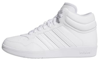 adidas Unisex Hoops 4.0 MID Shoes, Cloud White/Cloud White/Core Black, 41 1/3 EU