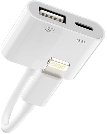 Adattatore Lightning USB Cavo OTG 3.0 Ricarica(2in1) per Apple iPhone 14 13 12Pro per iPad da Chiavetta Camera Lettore Schede Jack Adapter Tastiera Telefono Trasferire Fotocamera Memoria ip