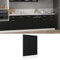 Xichuzi Panel para lavavajillas Madera contrachapada Negro 45x3x67 cm, Lavavajillas Panelable, Cocina Proteger Electrodoméstico, Panel Delantero para Lavavajillas