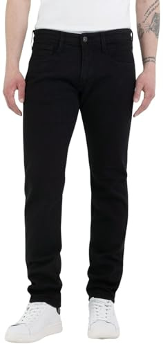 Replay Men's Anbass Slim Jeans, Black (Black 98), 30W 34L UK