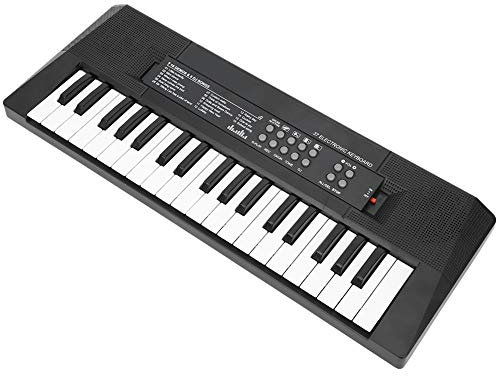 37 Tasten Keyboard Klavier, Elektrische Tastatur Mit Mikrofon und Aufnahmefunktion für Kinder Über 3 Jahre Zubehör Für Tasteninstrumente
