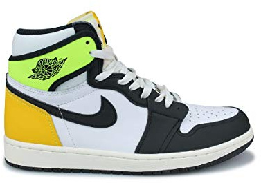 Jordan Air Jordan 1 Retro Mens - White Black Volt - 45 EU