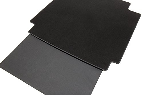 tuning-art BM3157 Kofferraummatte passend für Opel Mokka B 2021-2-teilig mit Ladekantenschutz, Naht:Schwarz