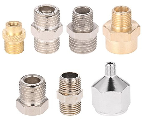 7st Airbrush Adapter Set, Kopplingskit för Airbrush och Luftslang, Enkel