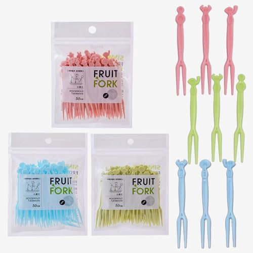 Forchettine Da Dolce, 150pcs Aa Frutta Forcella Set Torta Forchette Cibo Picks Dessert Forchette Plastica Partito Usa E Getta Stuzzicadenti Decorativi