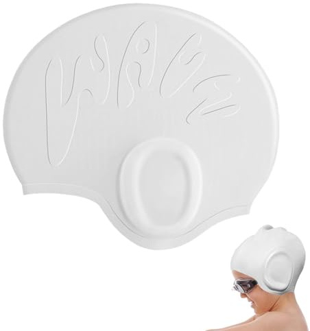Sombrero de natación, Gorra de natación | Sombrero de natación de Silicona Impermeable,La cómoda Gorra de baño, Equipo de Entrenamiento sin Deslizamiento para la Playa de la Piscina, Mantenga el Pelo