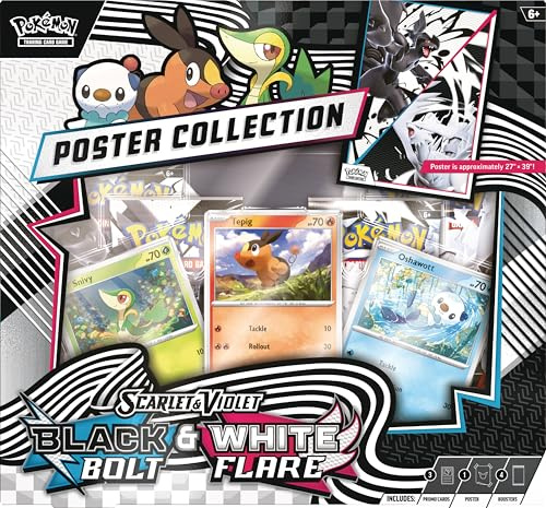 Pokémon TCG: Unova Poster Collection (3 Foil Promo Cards, 4 Booster Packs)