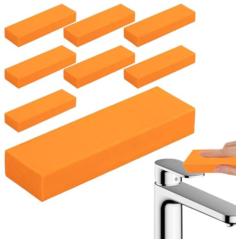 Dispariteur de Rayures pour Inox | Nettoyant Et Polisseur Pour Acier Inoxydable | Détartrant Réutilisable 8 Pièces pour Bouilloires Casseroles Évier Ustensiles de Cuisine Réfrigérateur Cuisinière Four