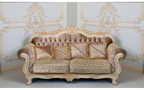 Oedim Wallpaper for Studio Empty Baroque with Sofa Cushions and Moldings | 600 x 300 cm | Living Rooms