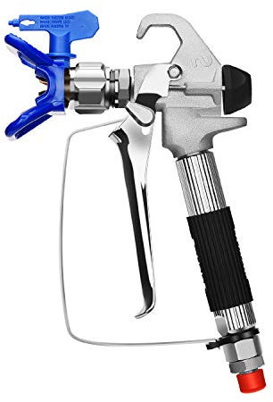 MoPei Airless Spray Gun with Tip Guard and 517 Tip, Compatible with Graco Sprayer, 3600 PSI