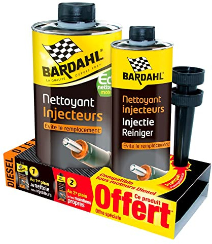 Lot nettoyant injecteur diesel BARDAHL 1L+300ml offerts