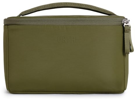 Urth Arkose 3.7L Inserto per Fotocamera – Borsa Resistente all'Acqua, Imbottita, Case Riciclato per Fotocamera DSLR/SLR, Obiettivo e Accessori Fotografici in Verde